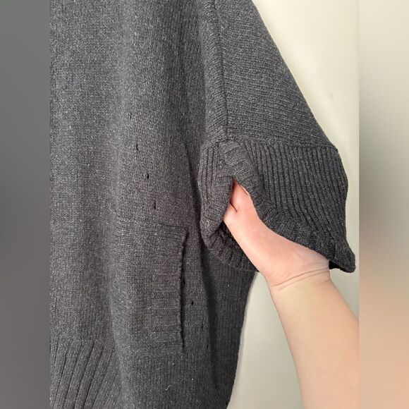 Soft Surroundings Gray Thick Full Zip Sweater NO SZ TAG SEE MEASURMENTS Winter - Picture 8 of 8